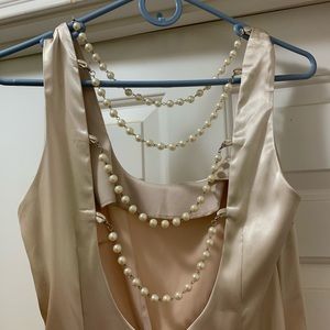 Champagne formal dress